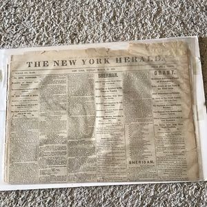 Civil War NY Herald Newspaper: Dated March 26, 1865